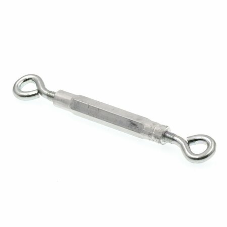 PRIME-LINE Turnbuckles, Eye-To-Eye, 1/4 in. X 7-5/8 in., Zinc Plated Steel and Aluminum, 5PK 9070316